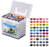 Huitich 60 Color Marker Kit for Artists with Portable Case - Mumzar